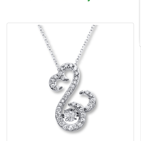 White gold.and diamond necklace with box - Picture 6 of 6